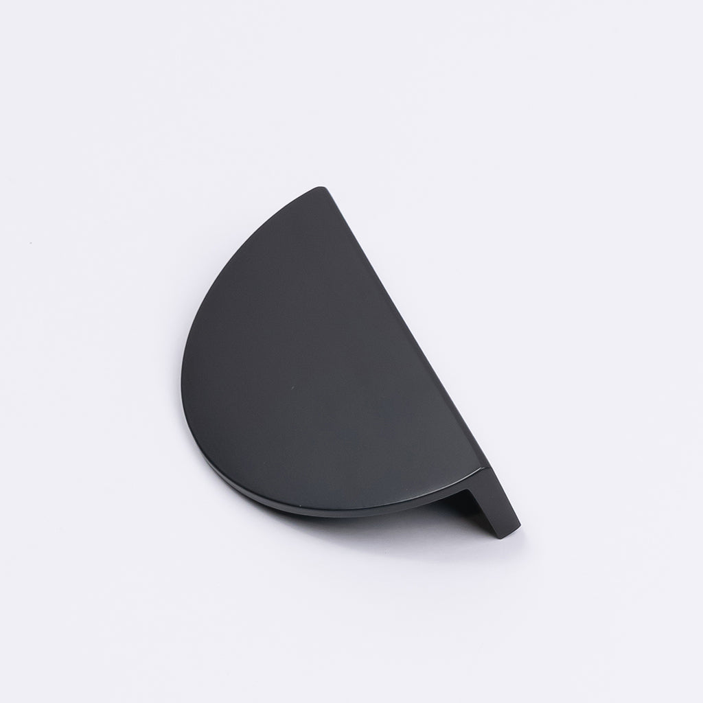 Matt Black Half Moon Cabinet Pull - Iris - Manovella