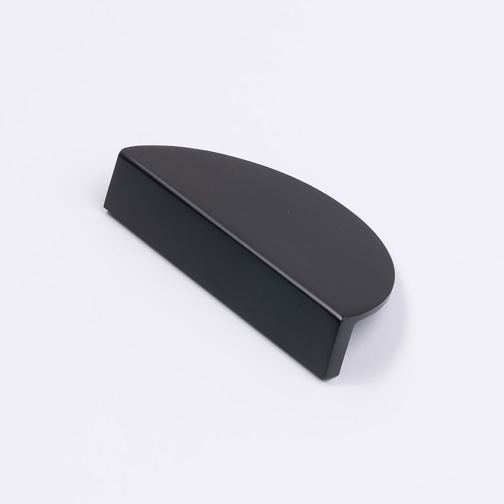 Matt Black Half Moon Cabinet Pull - Iris - Manovella