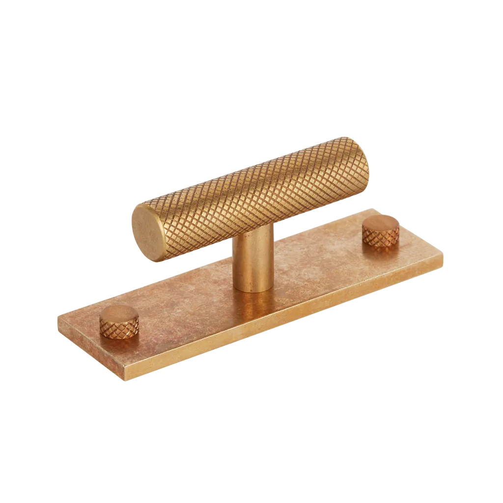 MIX Diamond Knurled T-bar Handle & Backplate By Armac Martin