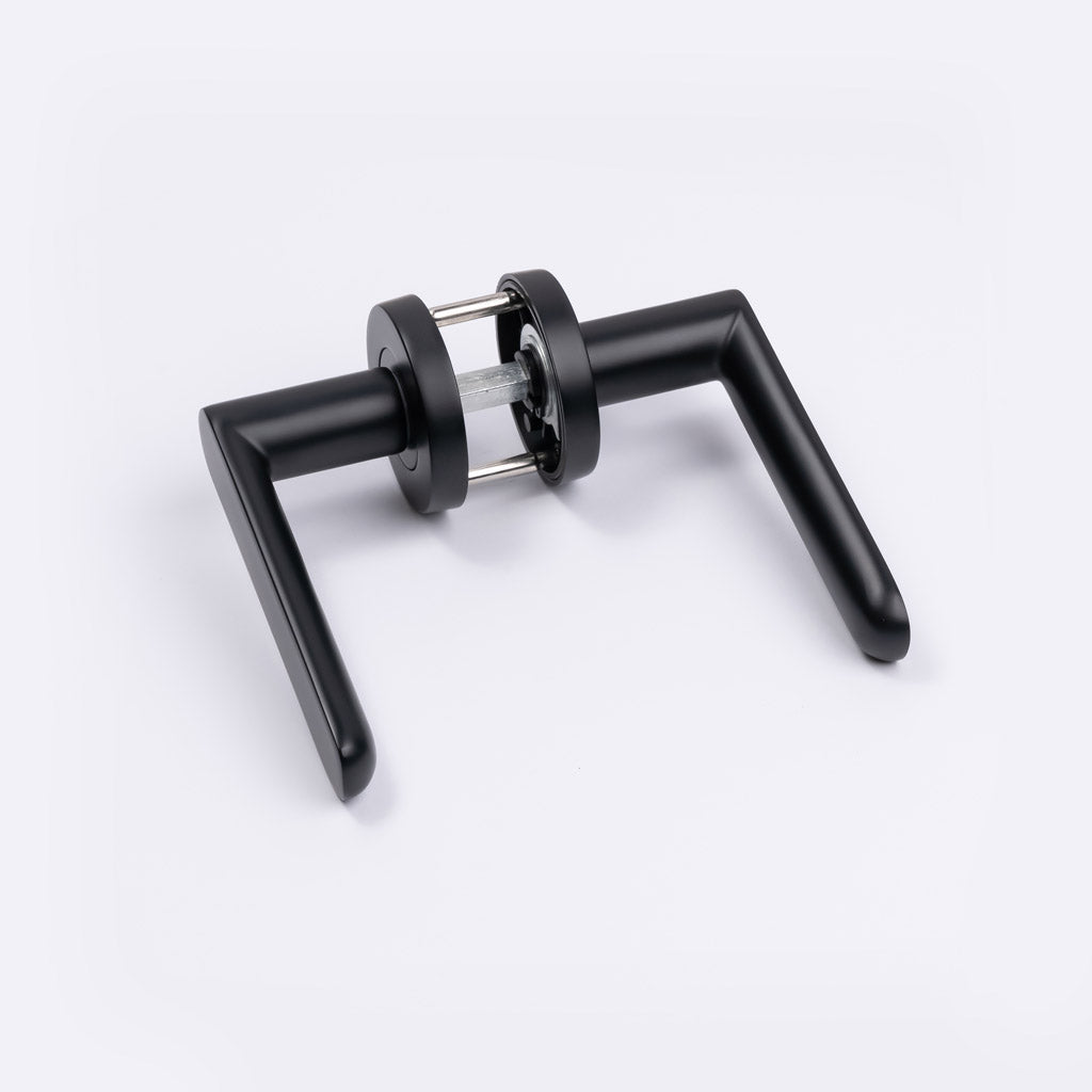 Matt Black Passage Door Handle - Fairhaven - Manovella