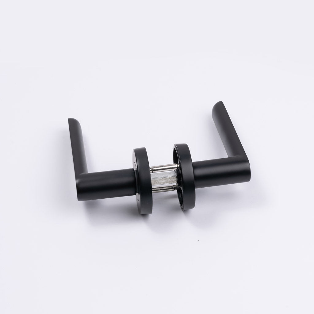 Matt Black Passage Door Handle - Fairhaven - Manovella