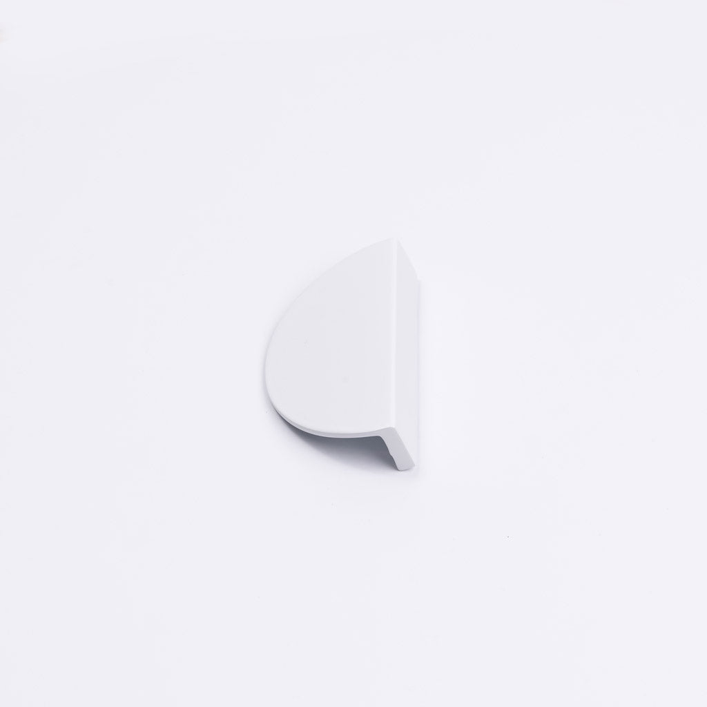 White Half Moon Cabinet Pull - Iris - Manovella