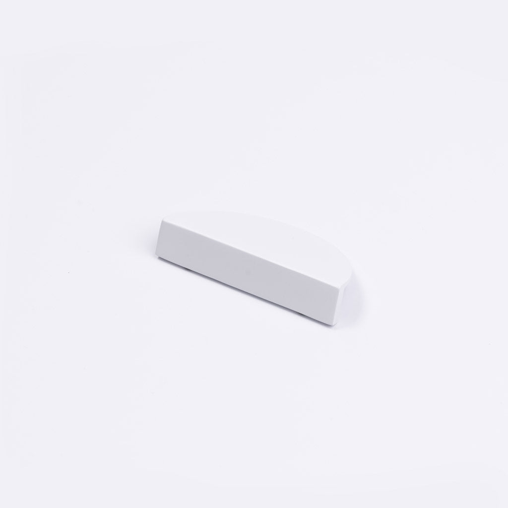 White Half Moon Cabinet Pull - Iris - Manovella