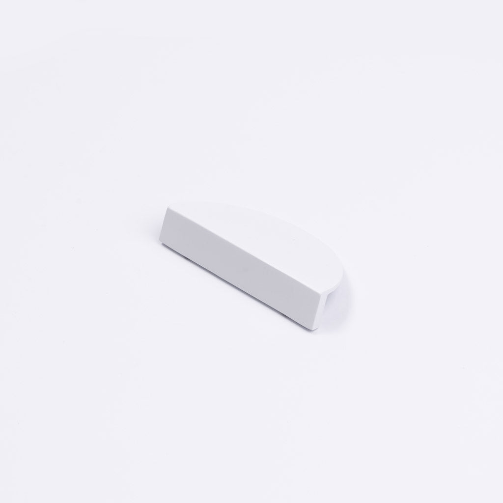 White Half Moon Cabinet Pull - Iris - Manovella