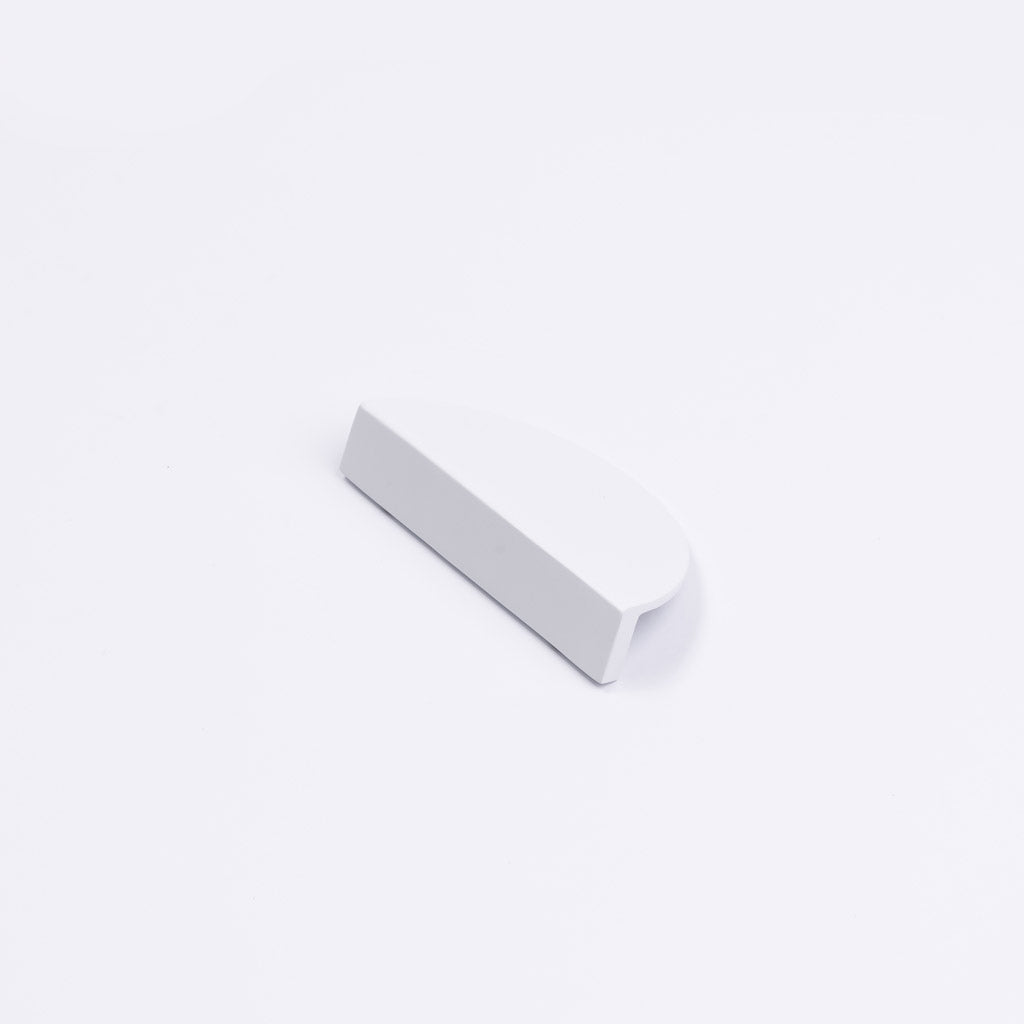 White Half Moon Cabinet Pull - Iris - Manovella
