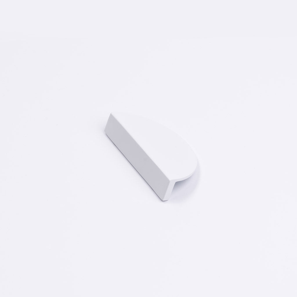 White Half Moon Cabinet Pull - Iris - Manovella