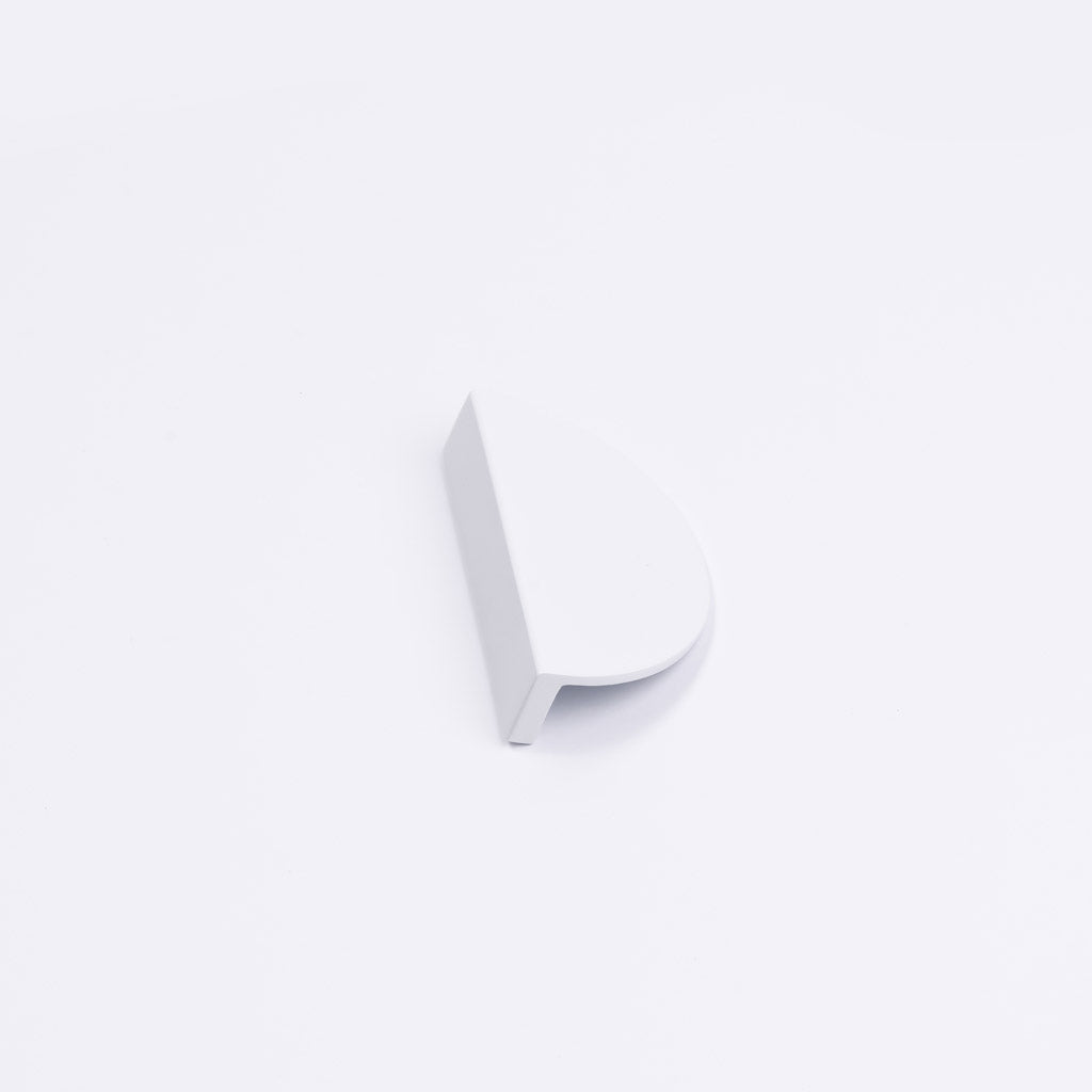 White Half Moon Cabinet Pull - Iris - Manovella
