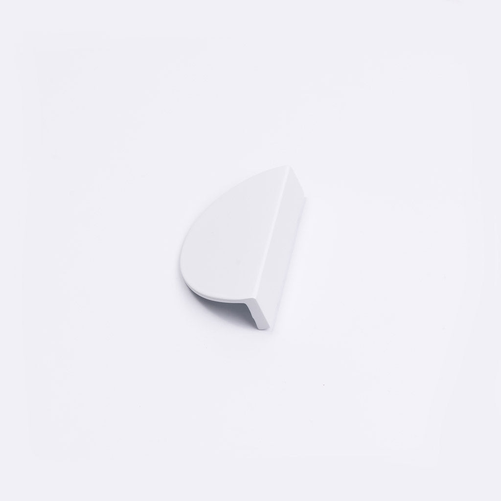 White Half Moon Cabinet Pull - Iris - Manovella