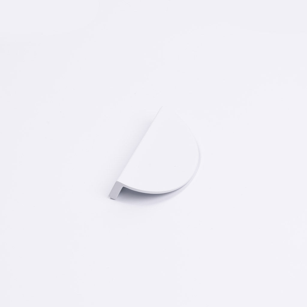 White Half Moon Cabinet Pull - Iris - Manovella