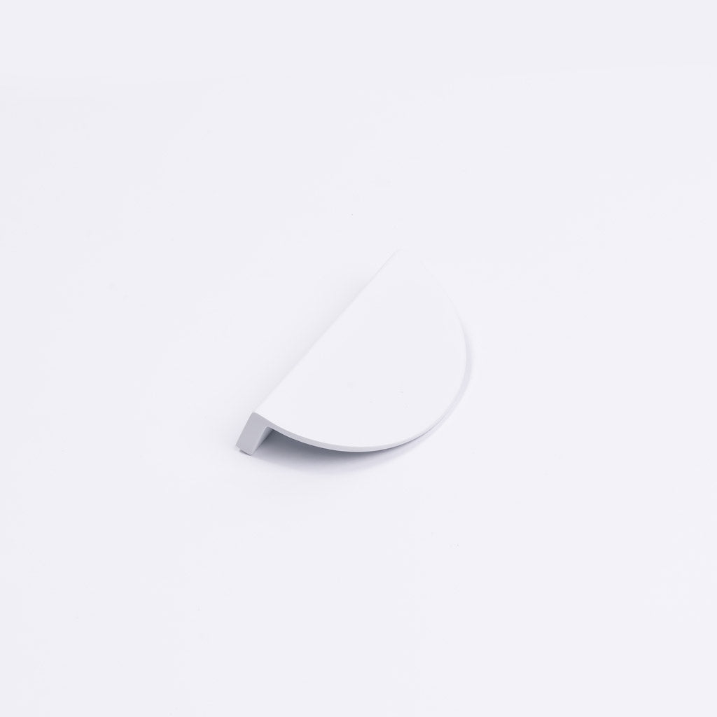 White Half Moon Cabinet Pull - Iris - Manovella