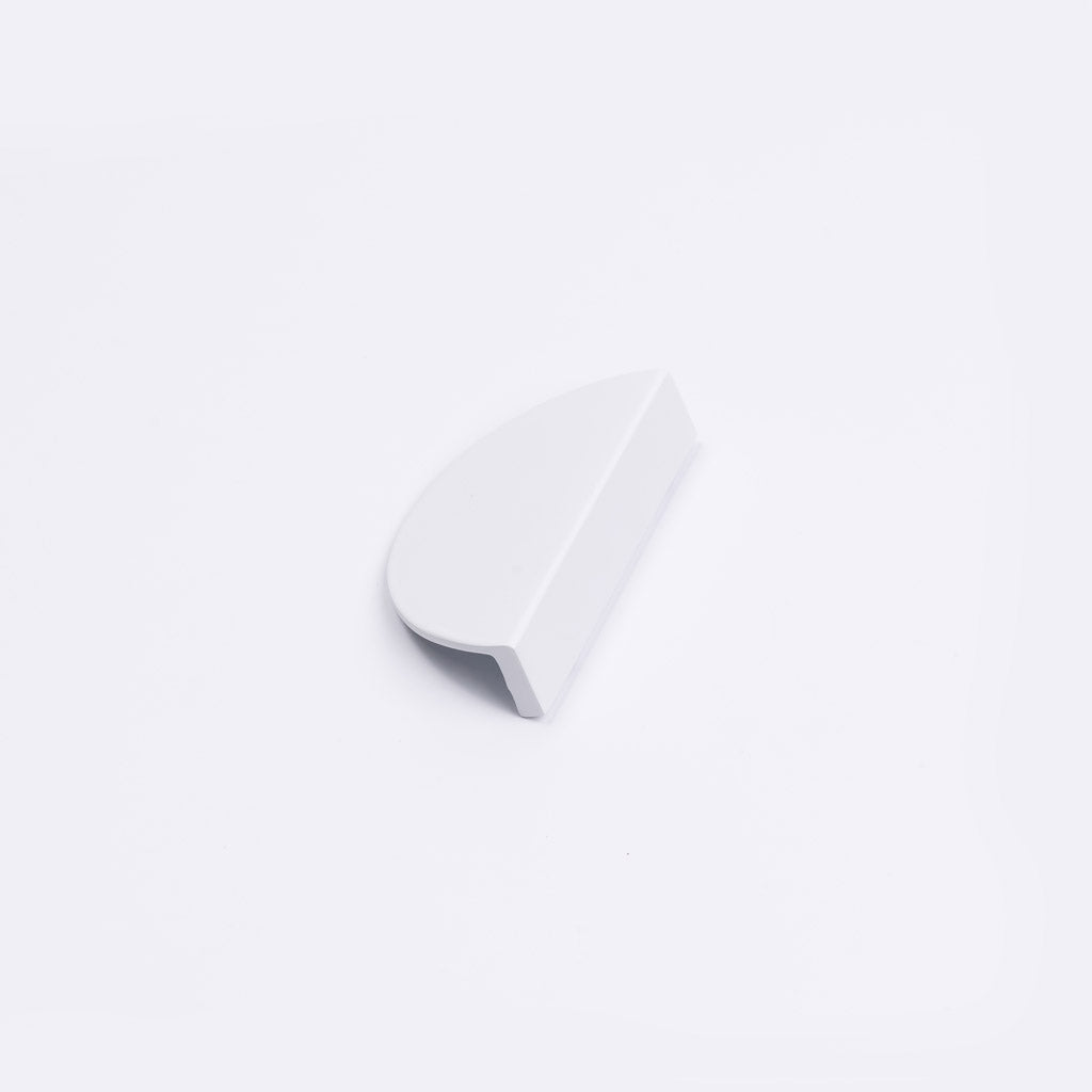 White Half Moon Cabinet Pull - Iris - Manovella