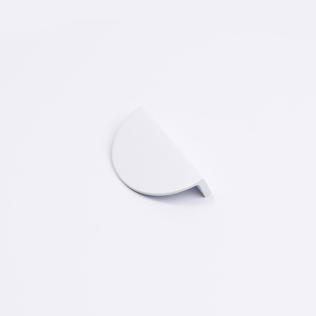 White Half Moon Cabinet Pull - Iris - Manovella