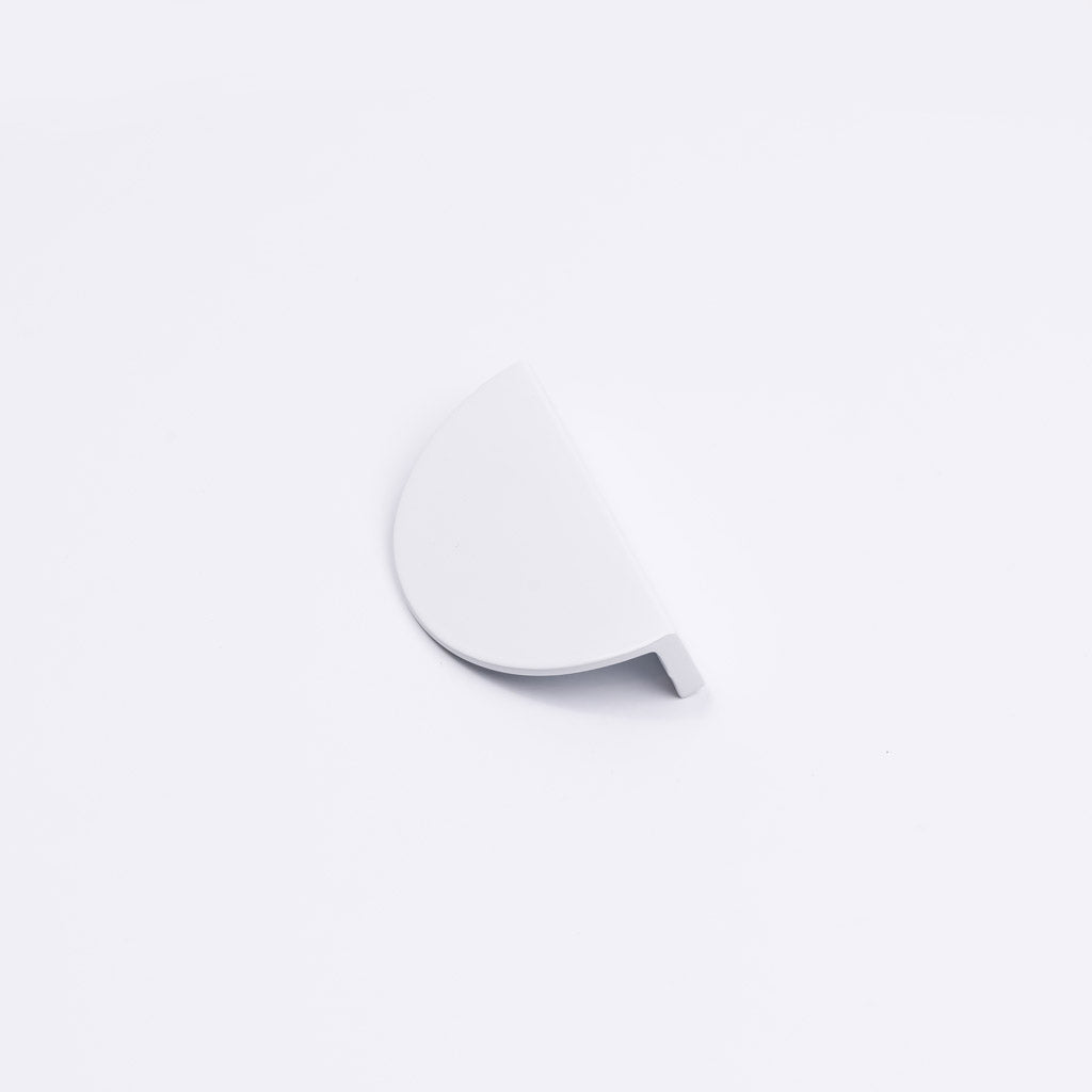 White Half Moon Cabinet Pull - Iris - Manovella