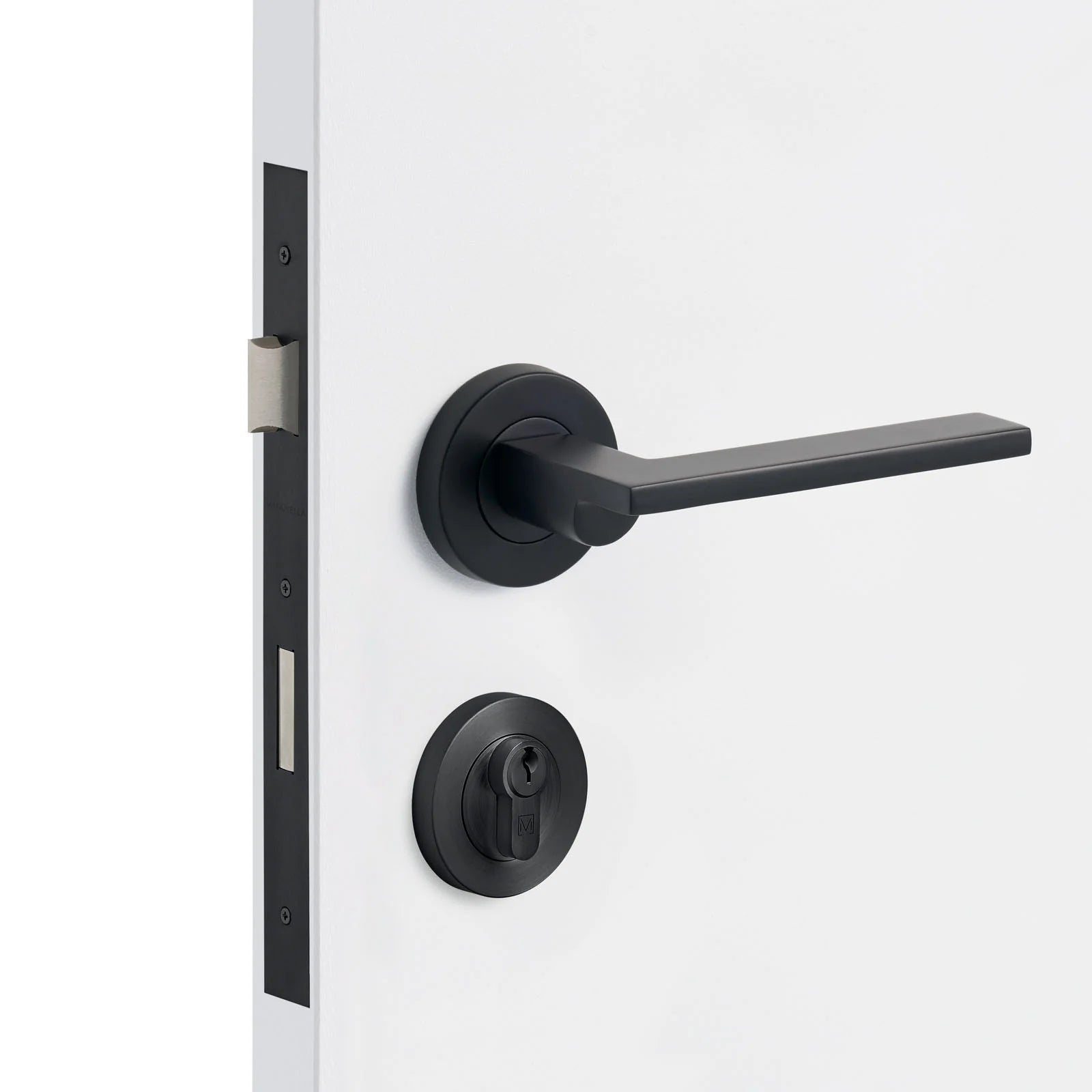 Matt Black Entrance Door Kit Hamilton - Manovella