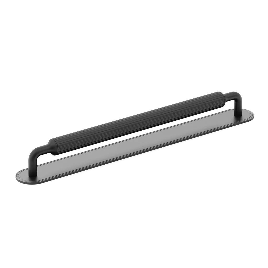 Barwick Ridged Appliance Pull with Backplate By Armac Martin