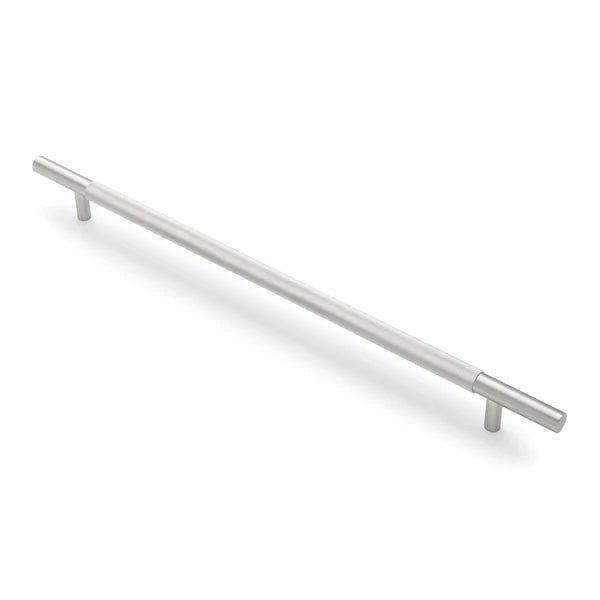 Brushed Nickel Knurled Appliance/Door Pull - Charmian - Manovella