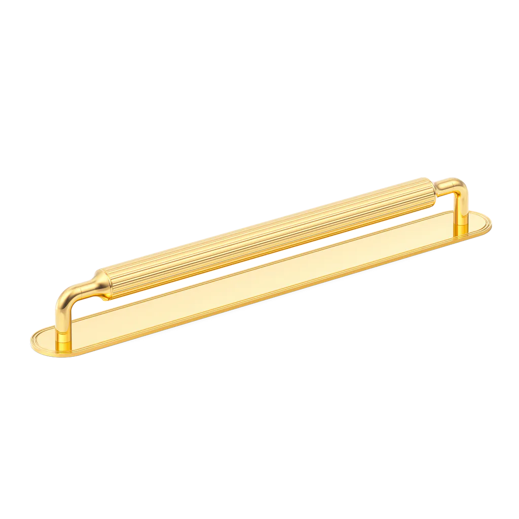 Barwick Ridged Appliance Pull with Backplate By Armac Martin