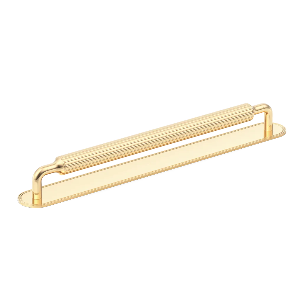 Barwick Ridged Appliance Pull with Backplate By Armac Martin