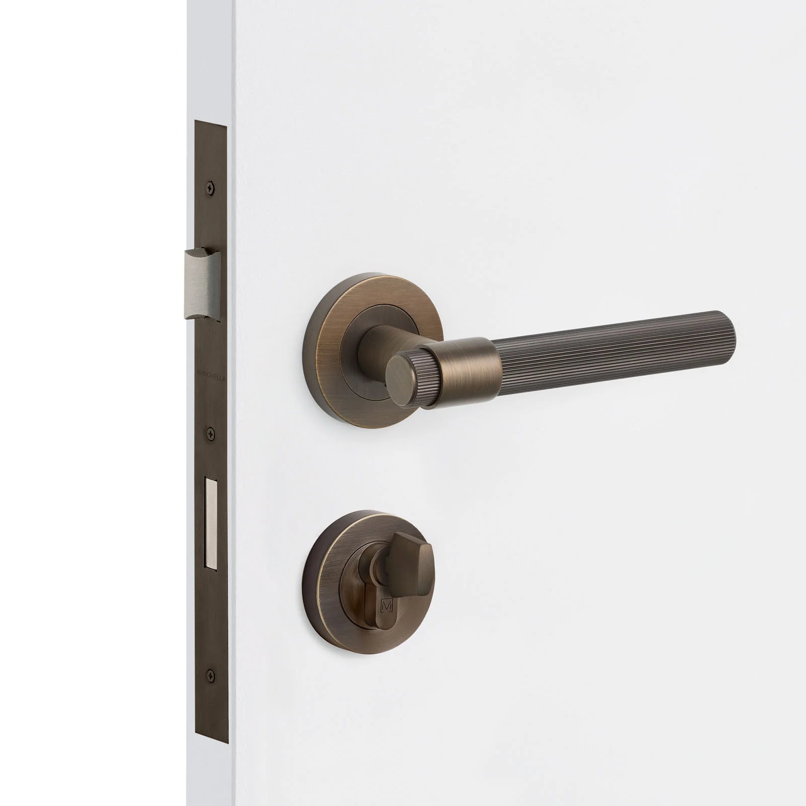 Aged Brass Entrance Door Kit Rochester - Manovella