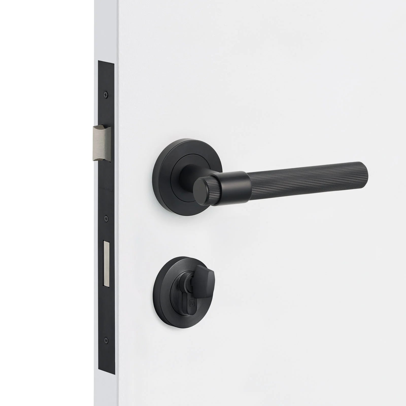 Matt Black Entrance Door Kit Rochester - Manovella
