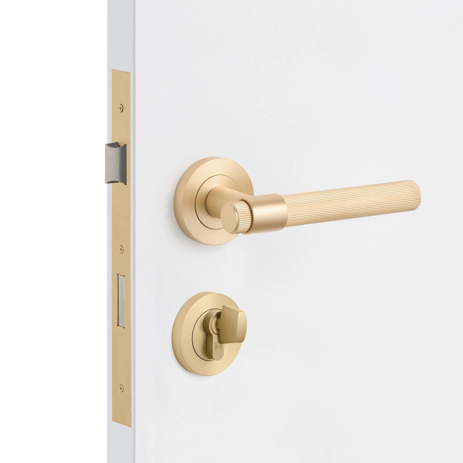 Satin Brass Entrance Door Kit Rochester - Manovella