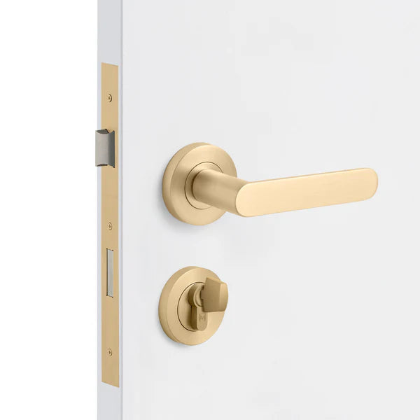 Satin Brass Entrance Door Kit Fairhaven - Manovella