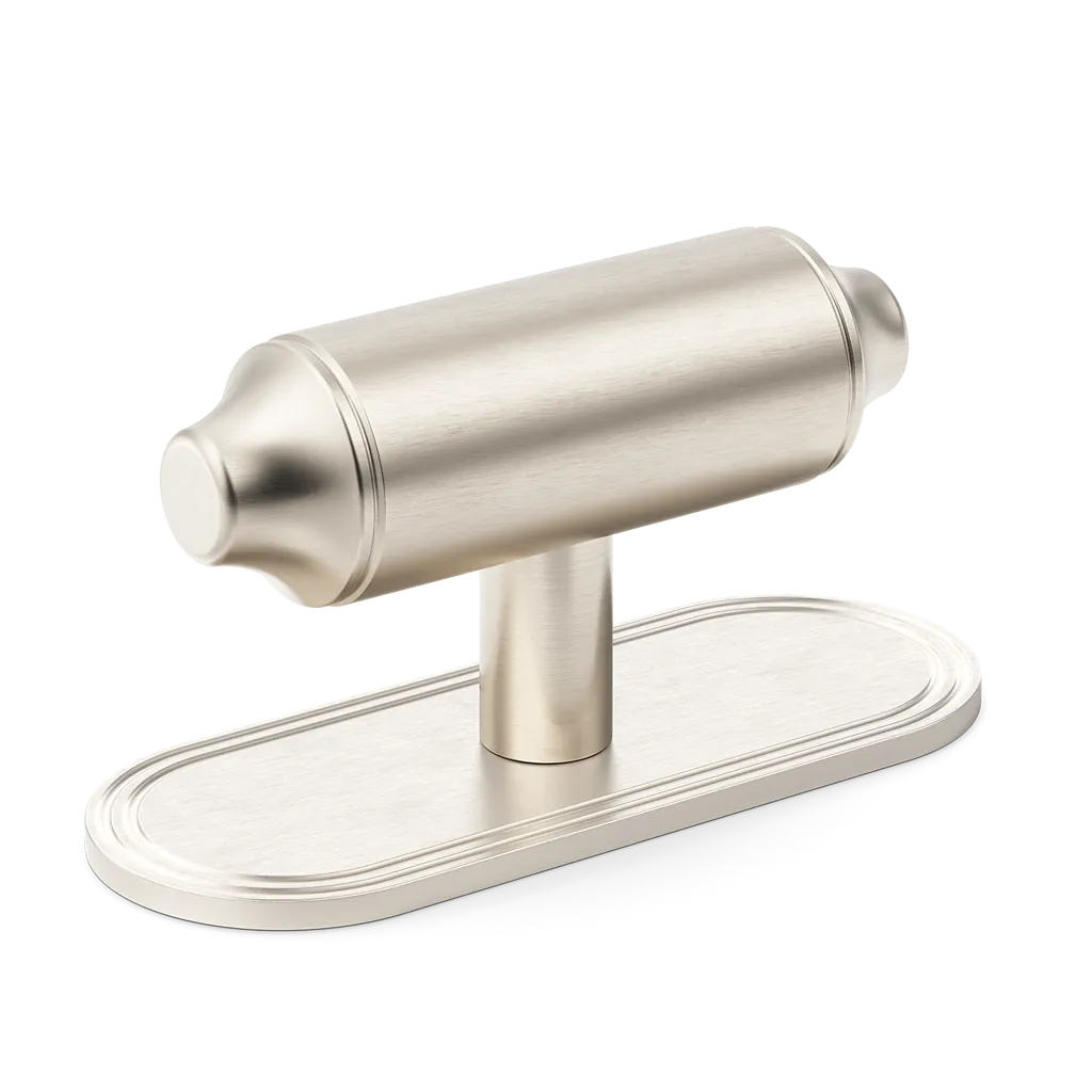 Barwick Plain T-bar Handle with Backplate By Armac Martin