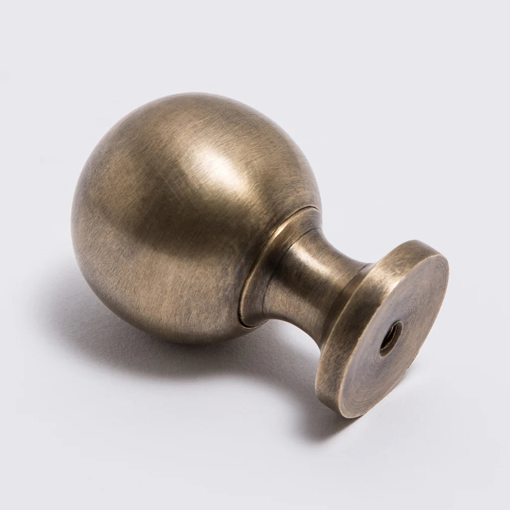 Surrey Knob - Acid Washed Brass By Hepburn