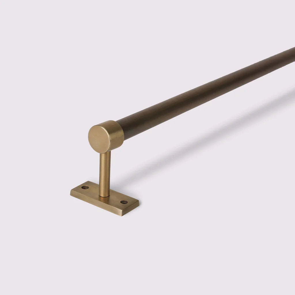Hanging Rail - 900mm Acid Washed Brass By Hepburn