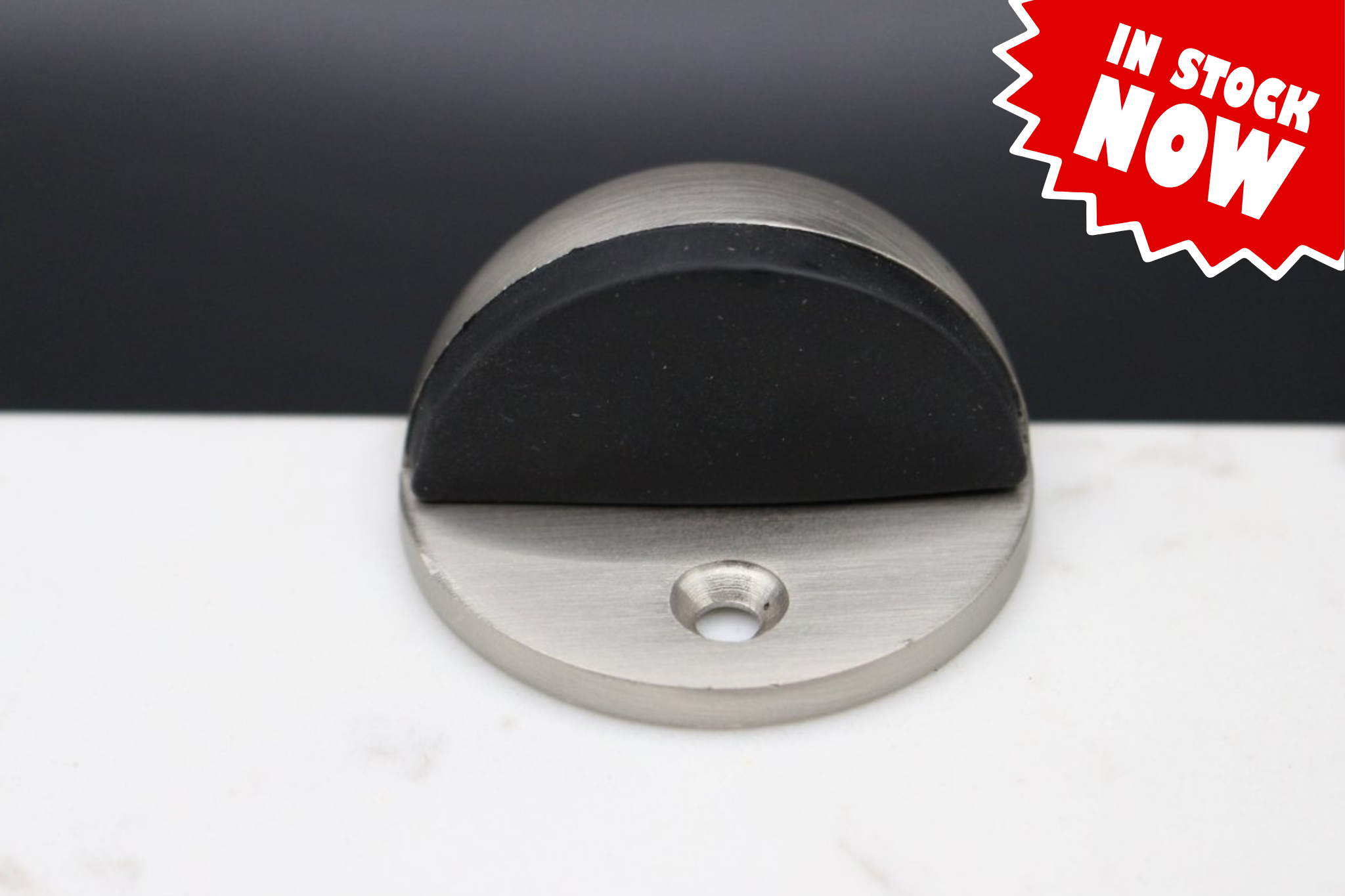 Door Stop in Smooth Nickel By Havolka