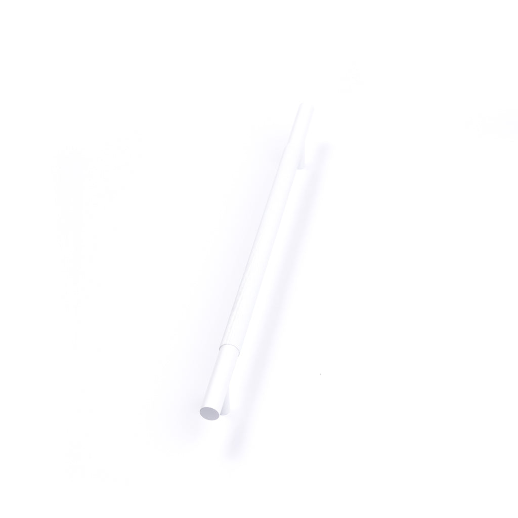 White Knurled Drawer Pull - Charmian - Manovella