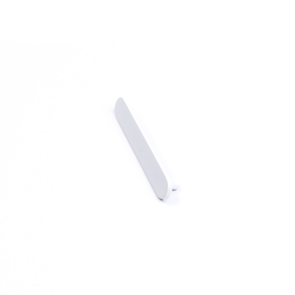 White Oval Profile Cabinet Pull - Imogen - Manovella
