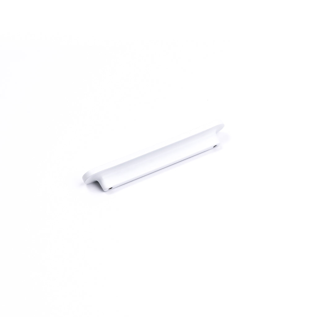 White Oval Profile Cabinet Pull - Imogen - Manovella