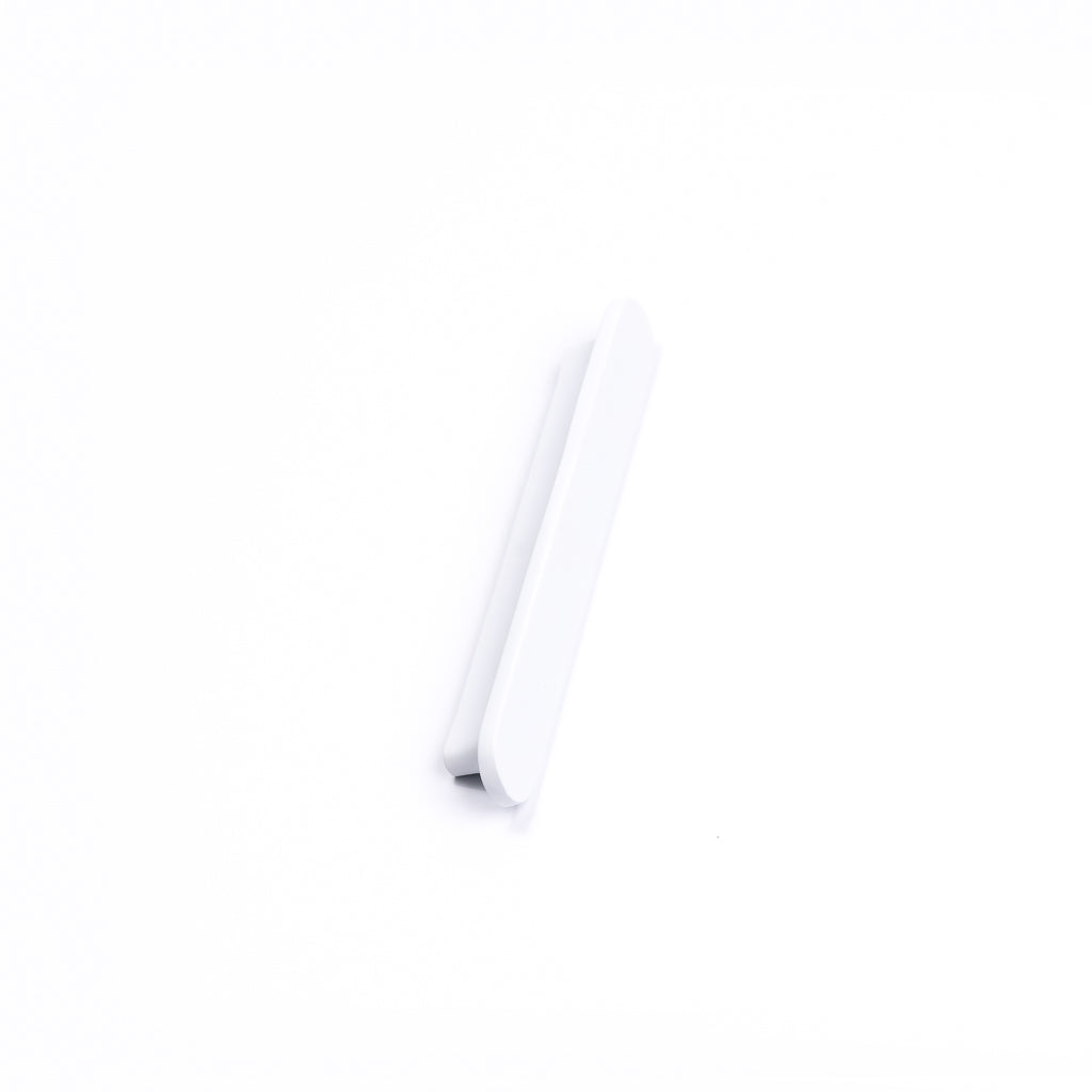 White Oval Profile Cabinet Pull - Imogen - Manovella