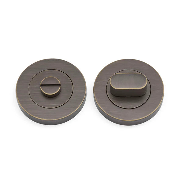 Aged Brass Privacy Turn & Bolt - Manovella