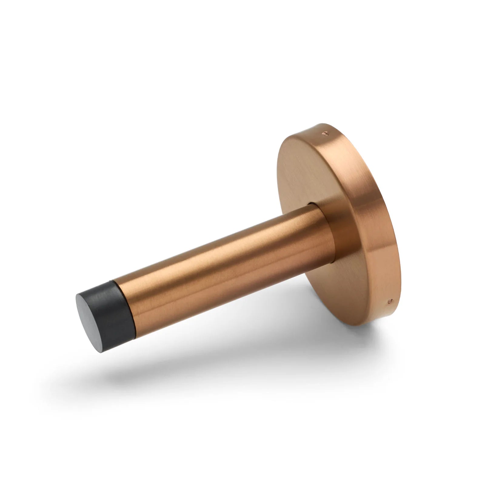 Brushed Copper Wall Mounted Straight Door Stop - Manovella
