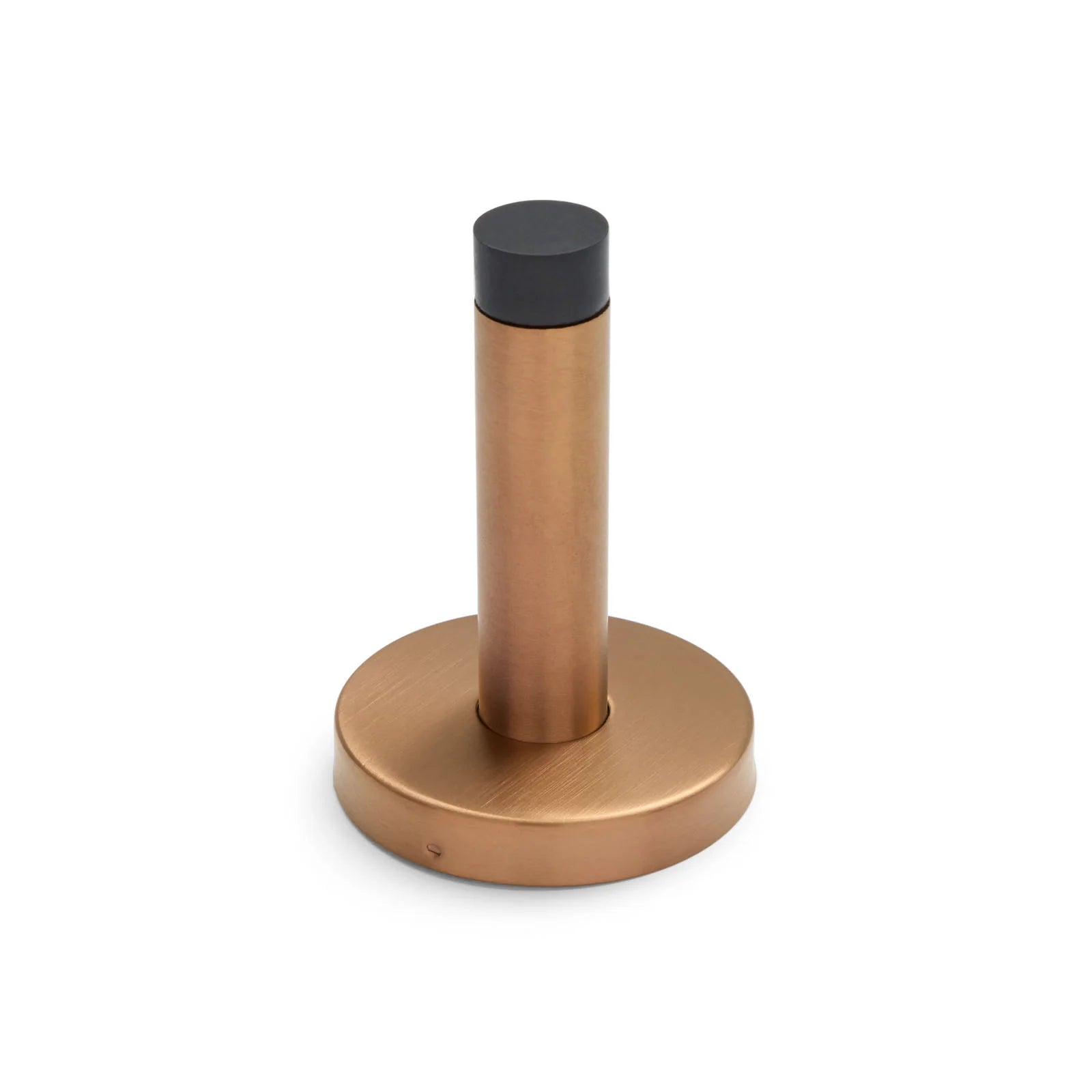 Brushed Copper Wall Mounted Straight Door Stop - Manovella