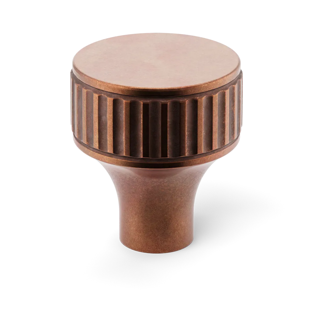 Barwick Ridged Cabinet Knob By Armac Martin