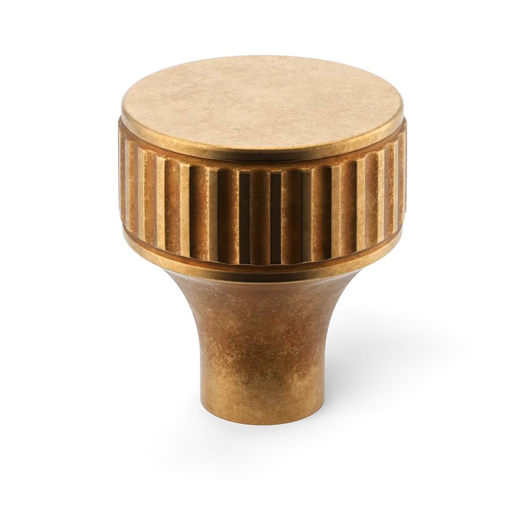 Barwick Ridged Cabinet Knob By Armac Martin
