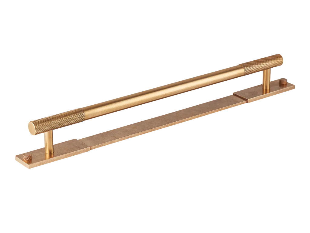 MIX Diamond Knurled Appliance Pull Handle & Backplate By Armac Martin