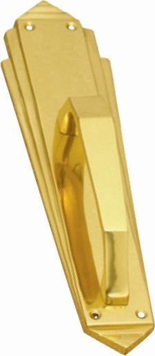 Art Deco Handle PB 280x67mm - Entry - Point - 4206 - Superior Brass