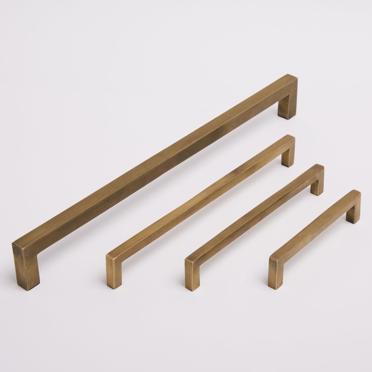 Ascot Appliance Pull - Acid Washed Brass By Hepburn - Entry - Point - AS384AWB - Hepburn Hardware