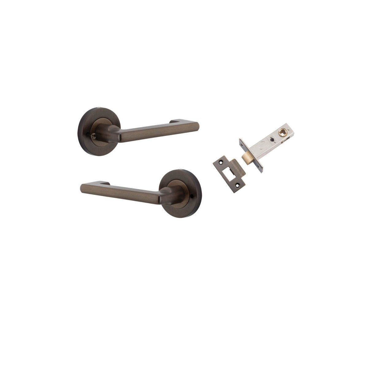 Baltimore Return Lever - Round Rose DDA - Entry - Point - 20781KIBPRIV60 - Iver