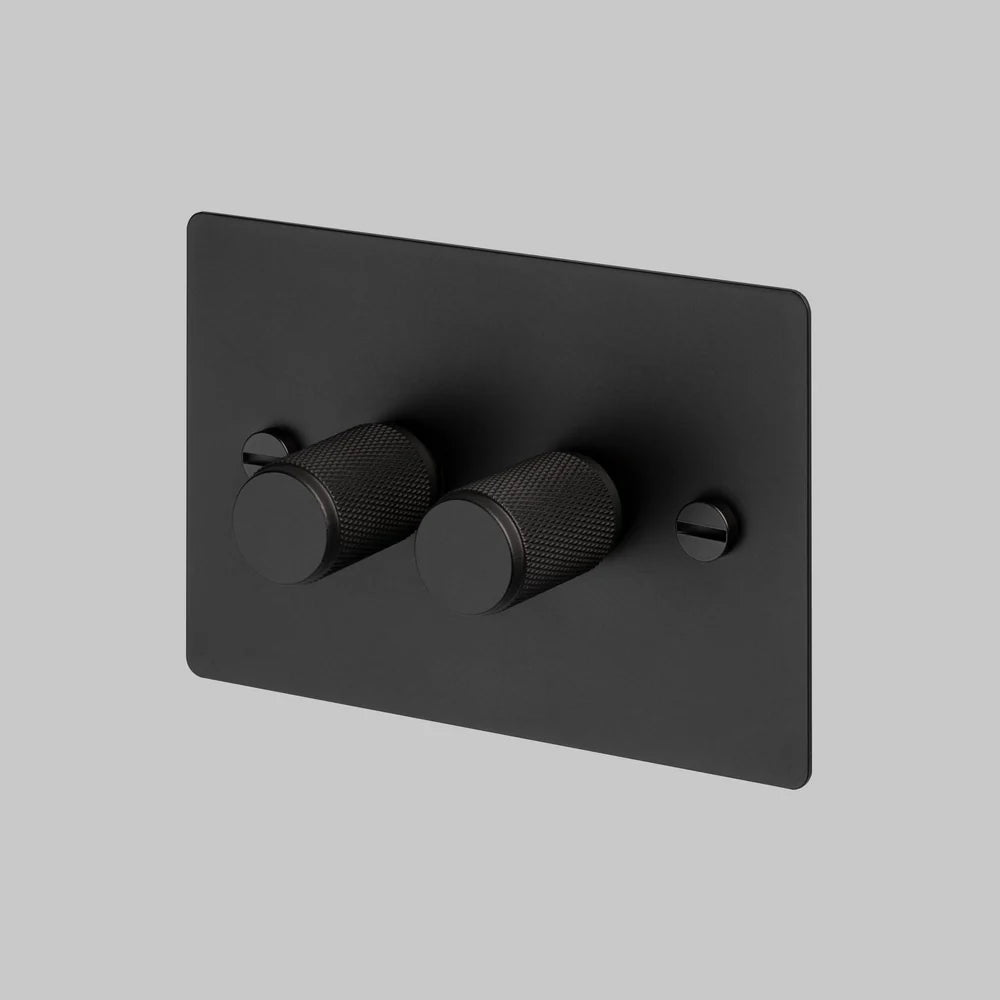 2G DIMMER / 2-WAY / 100W / HORIZONTAL / CROSS - Buster + Punch