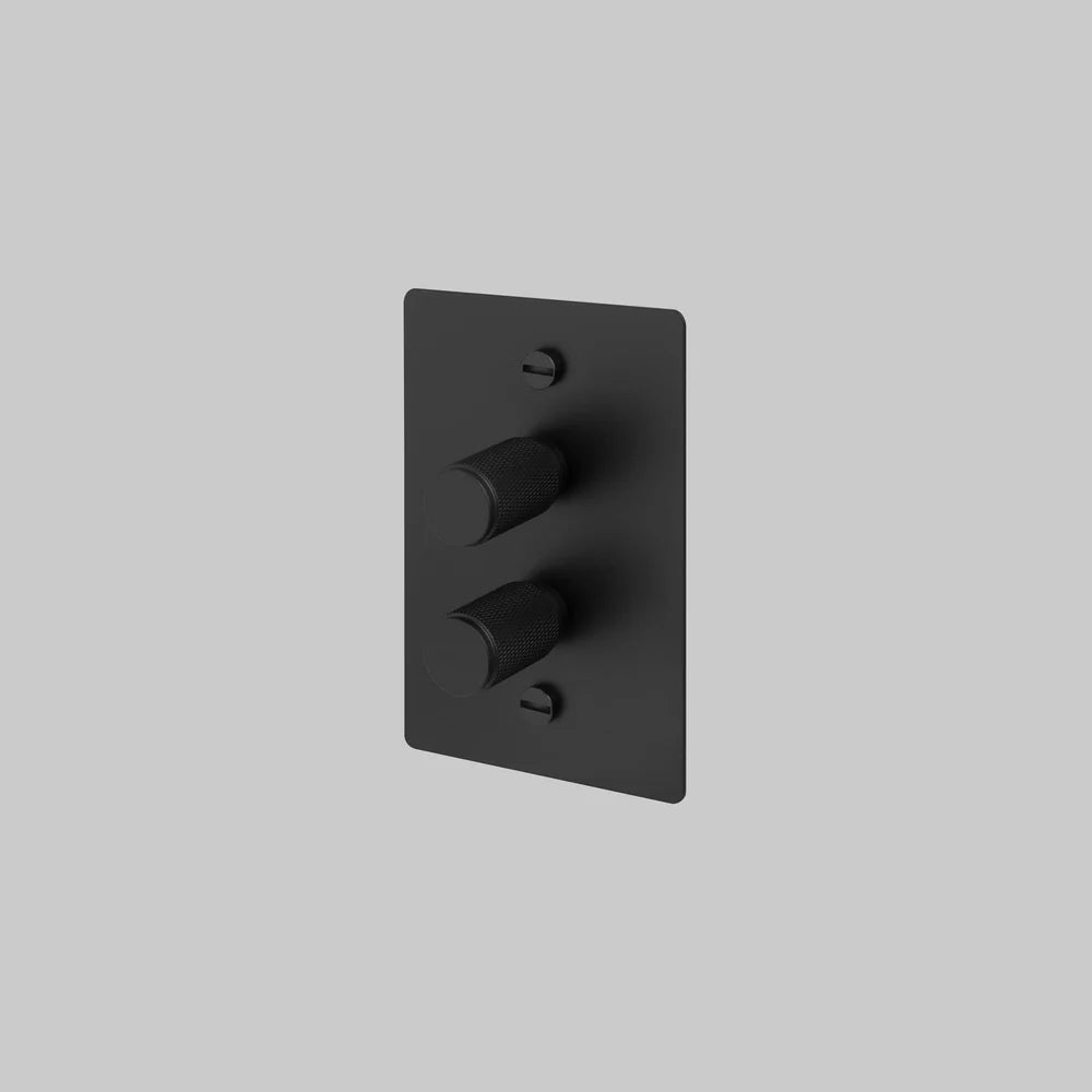 2G DIMMER / 2-WAY / 100W / VERTICAL / CROSS - Buster + Punch