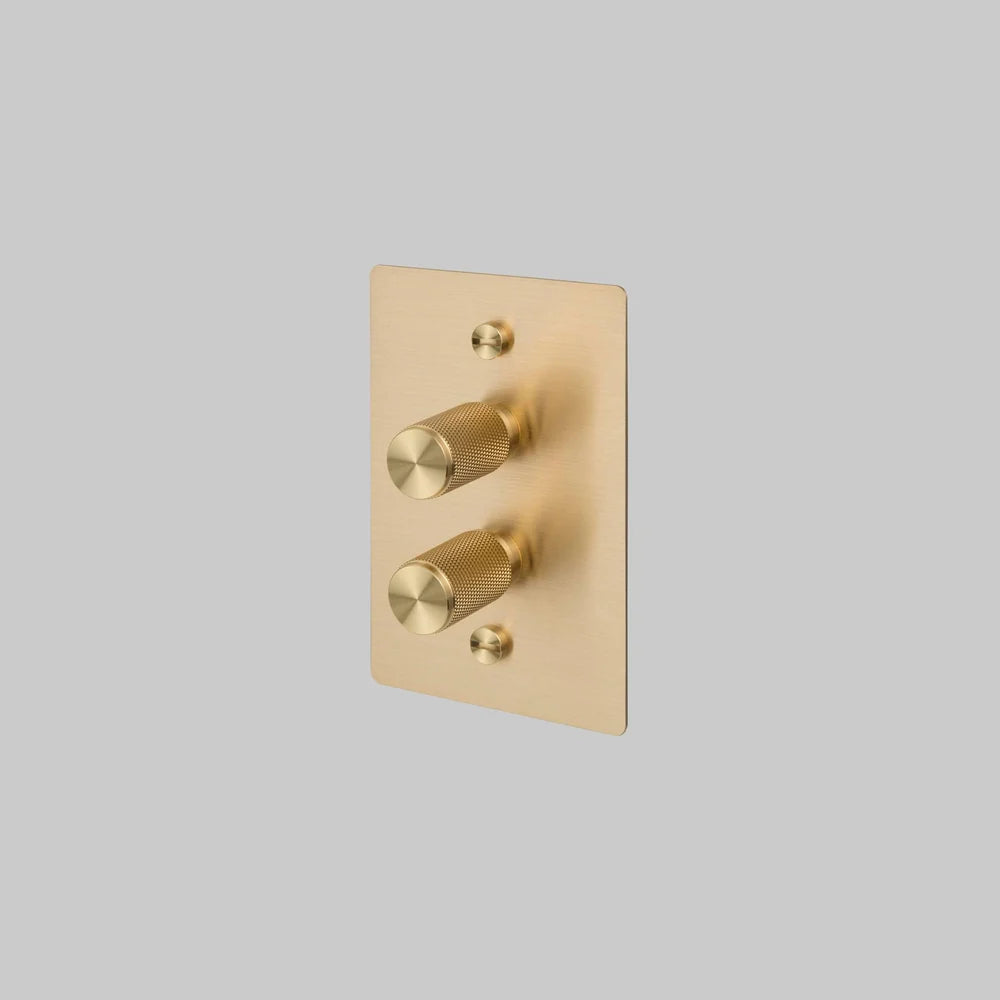 2G DIMMER / 2-WAY / 100W / VERTICAL / CROSS - Buster + Punch