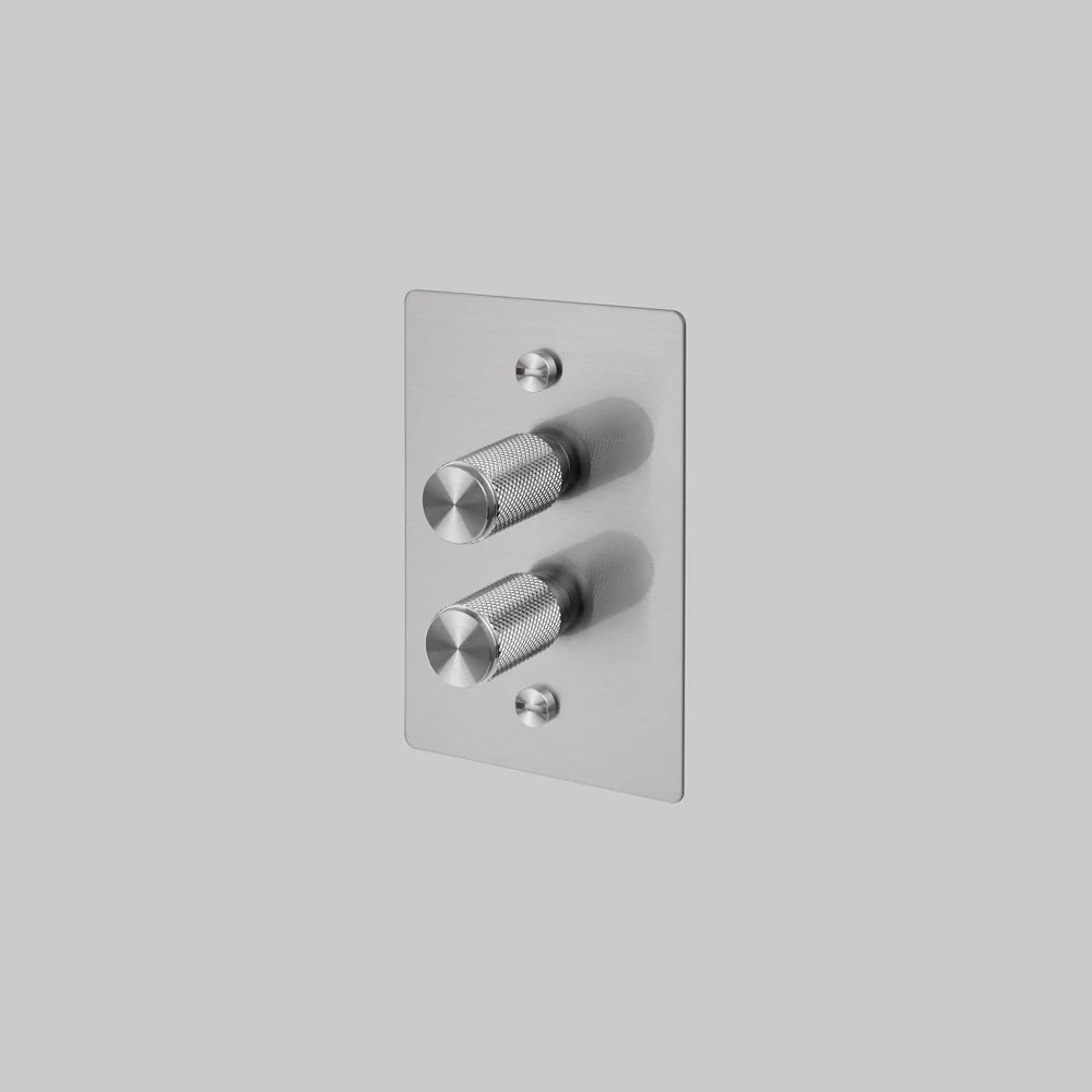 2G DIMMER / 2-WAY / 100W / VERTICAL / CROSS - Buster + Punch