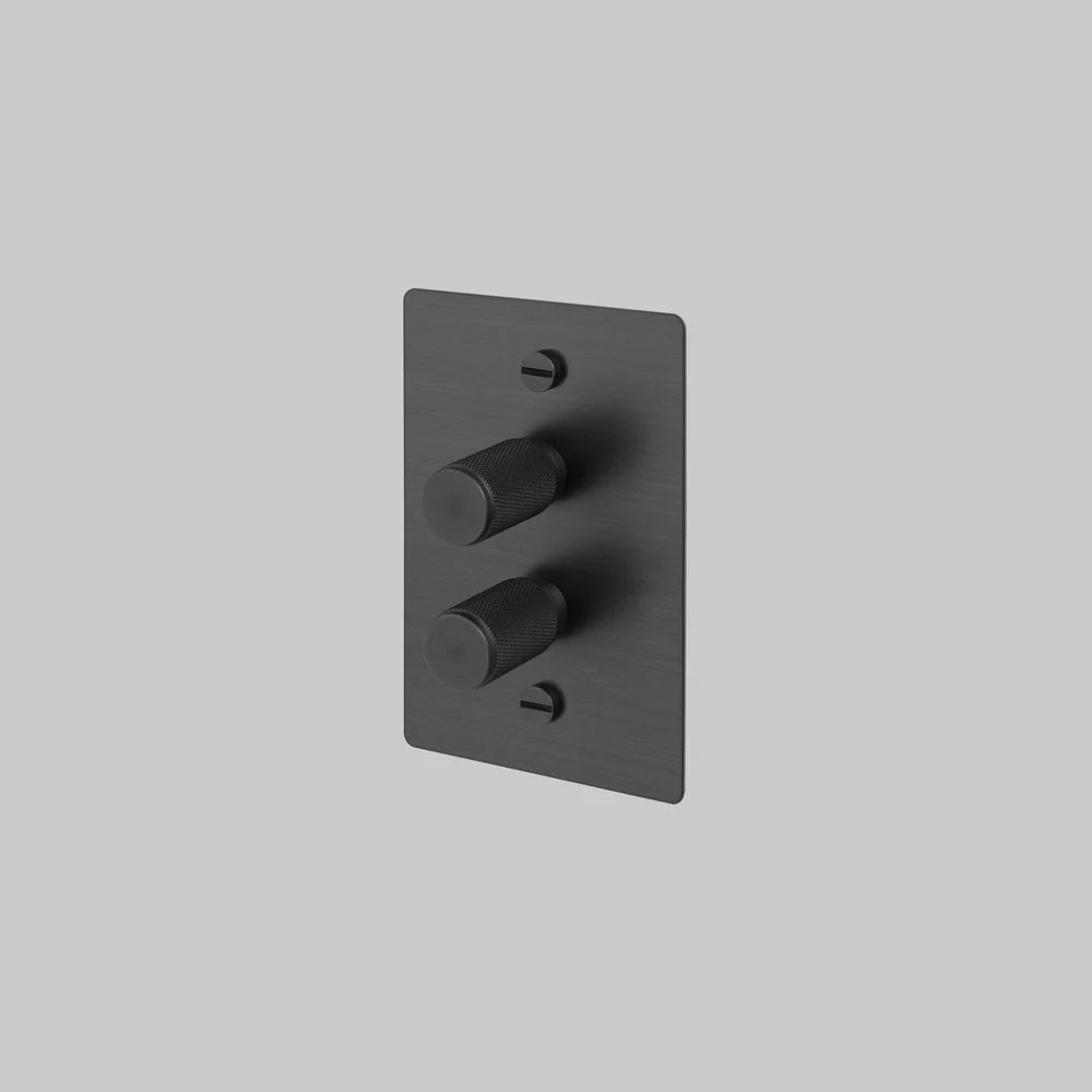 2G DIMMER / 2-WAY / 100W / VERTICAL / CROSS - Buster + Punch