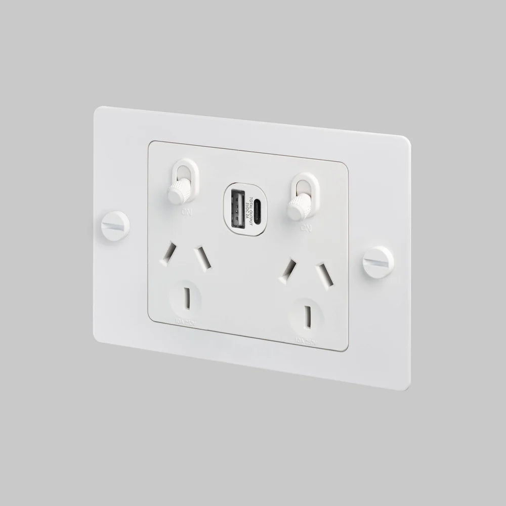 2G GPO SOCKET / USB A+C / WITHOUT LOGO / CROSS - Buster + Punch