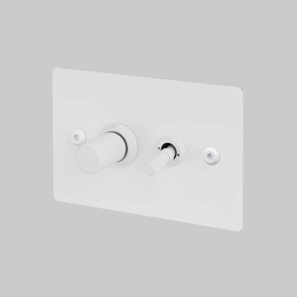 2G TOGGLE + DIMMER / 2-WAY / HORIZONTAL / LINEAR - Buster + Punch